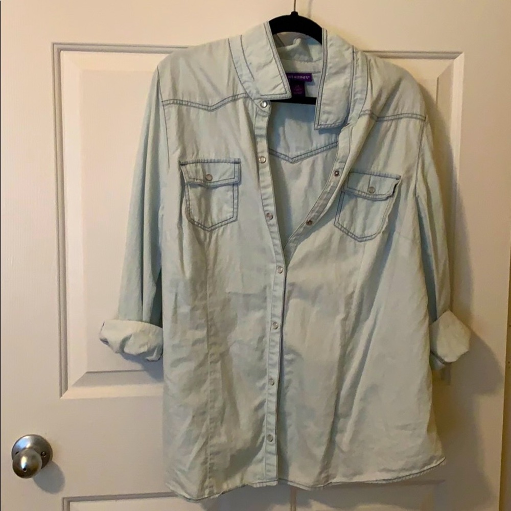 Blue jean shirt